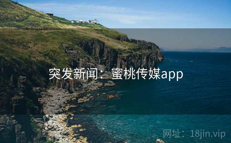 突发新闻：蜜桃传媒app