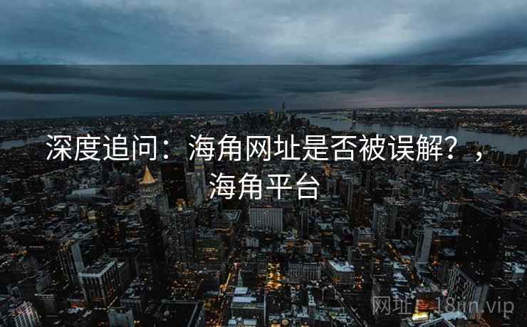 深度追问：海角网址是否被误解？，海角平台